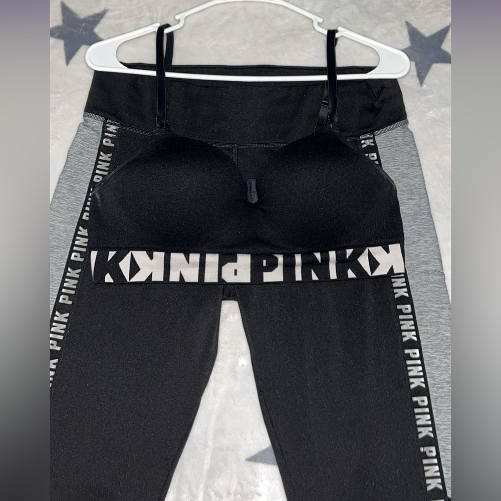 VS PINK Wireless Bra + Leggings